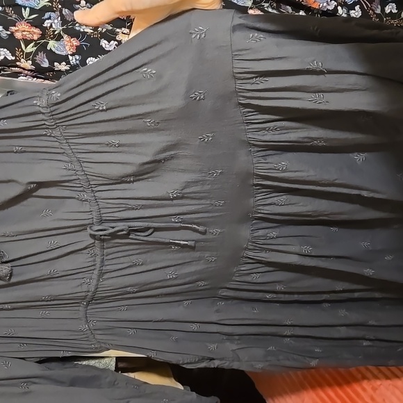 NWT Old Navy tassel ties tiered Embroidered Long Sleeve boho Midi Maxi Dress 3X - Picture 15 of 17